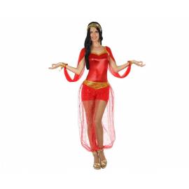 Disfraz bailarina árabe rojo.