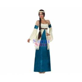 Disfraz dama medieval azul
