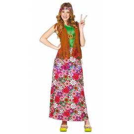 Disfraz happy hippie mujer